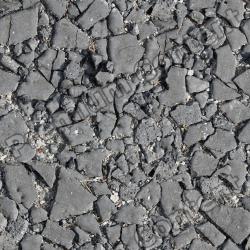 Seamless Textures of Ground Asphalt Road